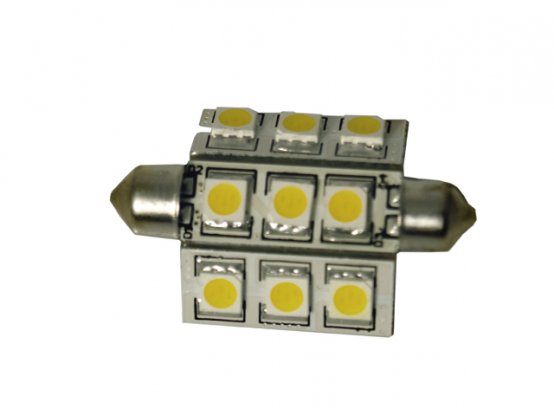 Ampoule LED, 12/24 V, feston 42 mm, 2,2 W, 15 W-E