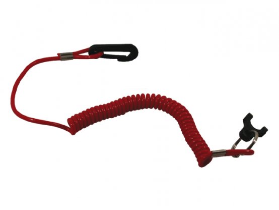 Touche d'arrêt, interrupteur coupe-circuit, grande fourchette avec lanyard