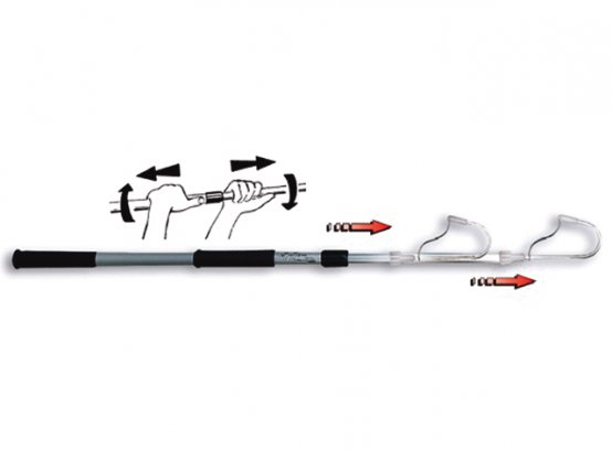 Gaff, télescopique en aluminium de 32,7″ à 48,8″