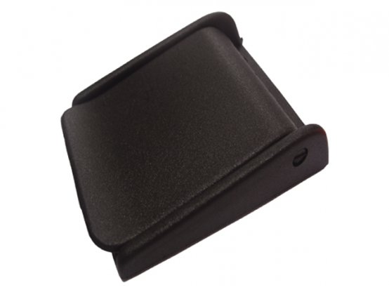 Boucle pour sangle de 50 mm, avec encoches, en plastique noir