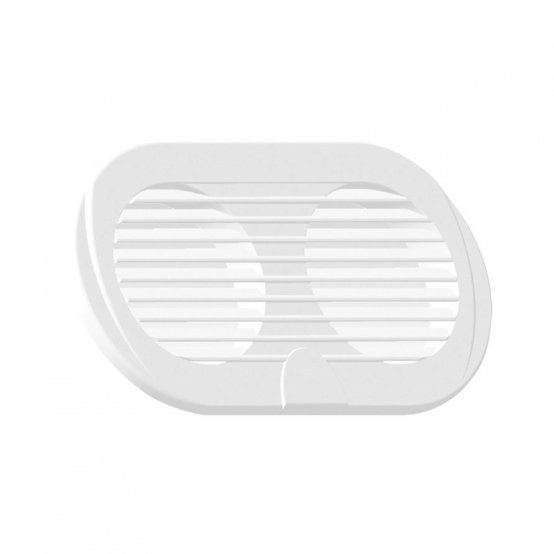 Grille d'aération double o3' 195 x 105 cm blanche