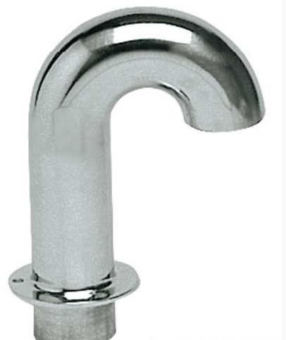 Coude de sortie, col de cygne pour entrée de terrasse