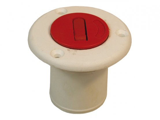 Remplissage par le pont, tuyau de carburant en nylon Ø : 50 mm, bouchon rouge à clé pliable