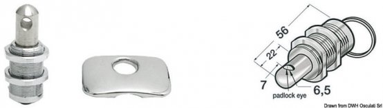 Casier, à piston à ressort SS avec 2 plaques