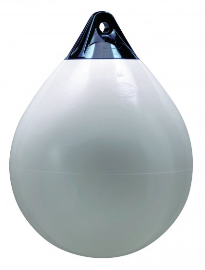 Défense/Bouée, Raindrop 28×37″ Blanc avec œillet noir