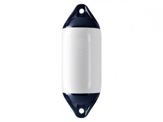 Aileron Fender 7×25″ blanc avec extrémités bleu foncé, Polyform haute résistance