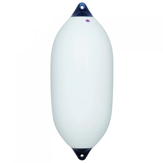 Aileron Fender, 24×58″ Blanc avec extrémités bleu foncé, Polyform Heavy Duty