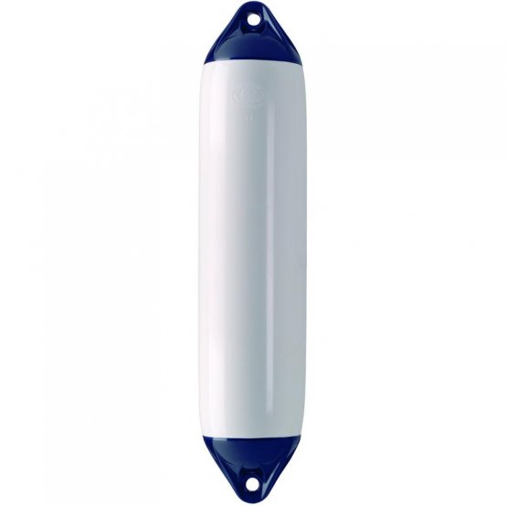 Fender, 9x41" blanc avec extrémités d'œil bleu foncé en polyuréthane