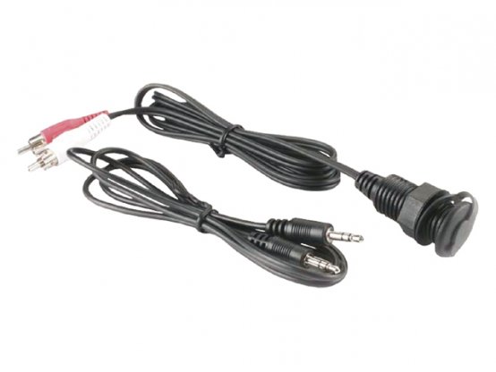 Adaptateur MP3, prise jack 3,5 mm vers 2 x RCA