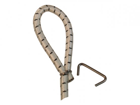 Ensemble de 6 anneaux de serrage en acier inoxydable pour cordon élastique : 1/4 pouce.