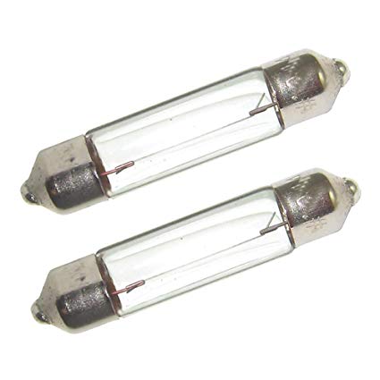 Lot de 2 ampoules navette 12 V 15 W, 43 mm (1-11/16")