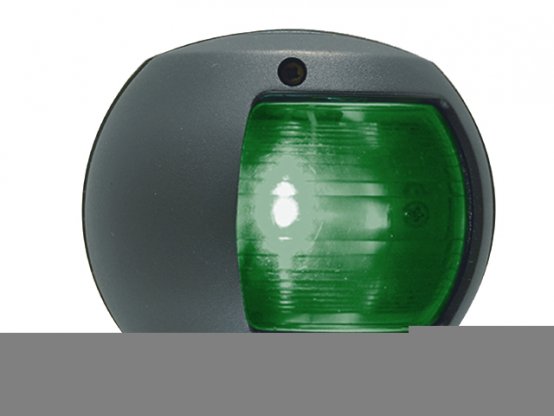 Feu de navigation, tribord, montage vertical, 12 V, noir
