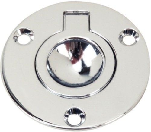 Anneau de levage, rond, affleurant, 1,62 po, chromé, en zinc