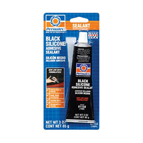 Mastic silicone noir, 85 g/tube
