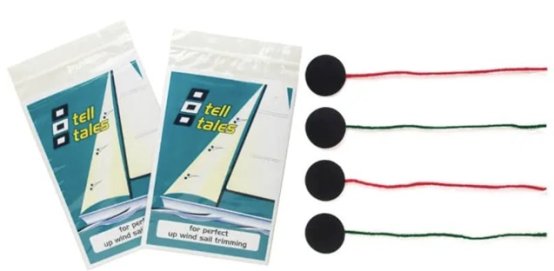 Tell Tale, fil de laine 8 rouges/8 verts avec disques à bâtonnets