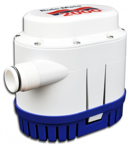 Pompe de cale, débit inférieur à 2000 GpH, 12 V, montage automatique