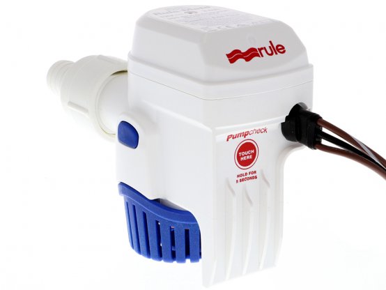Pompe de cale submersible RM800GpH 12V Automtd avec bouton de test