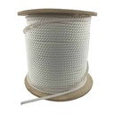 Corde torsadée en nylon 7/8 22 mm noire, résistance à la traction d'environ 1800 lb par pied