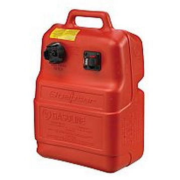 Réservoir de carburant portable rouge de 6,6 gallons avec jauge