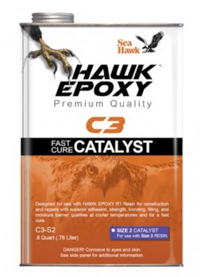 Catalyseur époxy Hawk à durcissement rapide Qt