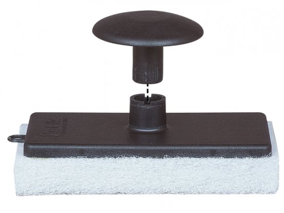 Tampon à récurer avec poignée, blanc fin