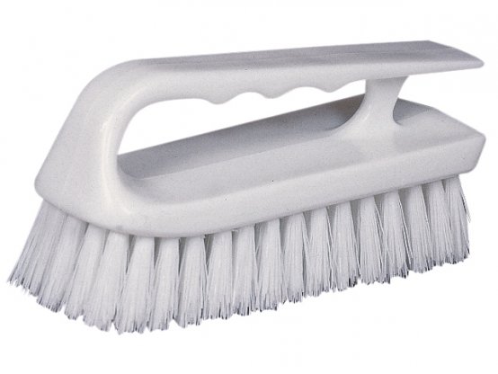 Brosse à main, éponge blanche