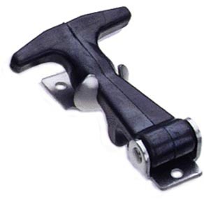 Loquet à bascule, poignée en T flexible 3″ + support en acier inoxydable