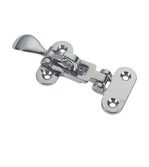 Pince de trappe, plate Chr/Brs oaL:105mm ld:5