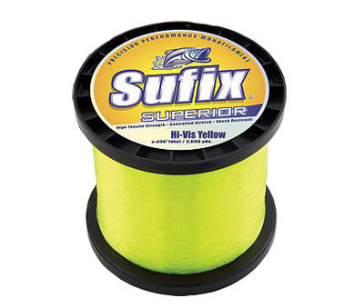 Ligne jaune haute visibilité Superior 50 lb 2405 yd/2,2 lb / bobine