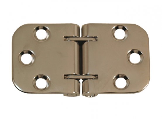 Charnière, 2 axes, pliante, acier inoxydable, L : 1,5 po, largeur ouverte : 2,75 po, 6