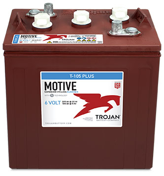 Batterie à décharge profonde à électrolyte liquide 6 V, capacité : 225 Ah/20 h