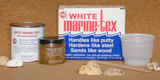 Mastic, kit époxy avec Marine-Tex 14 oz