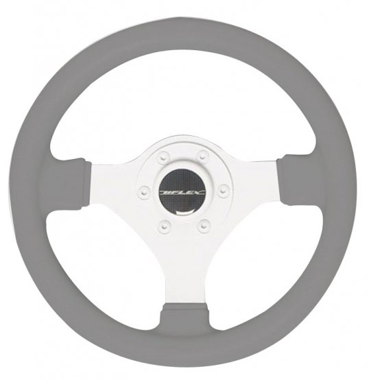 Volant gris, diamètre : 11 pouces, 3 branches