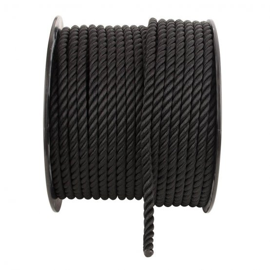 Ligne torsadée, nylon 5/8" noir env.