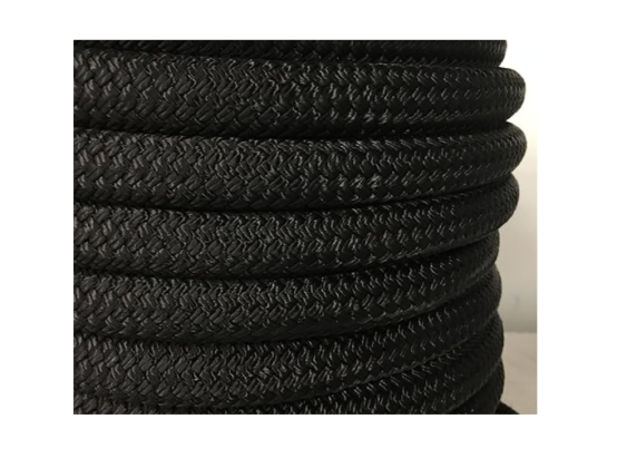 Ligne tressée double, nylon 1" noir 26 000 lb