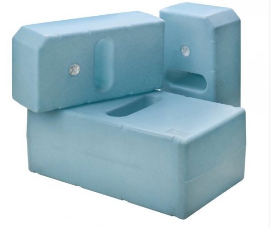 Réservoir, 88 L, longueur : 800 mm, largeur : 400 mm, hauteur : 330 mm, plastique, usage général