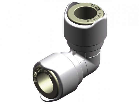 Raccord coudé, QuickFit égal : 15 mm, 2/P