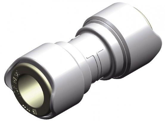 Connecteur droit, raccord rapide égal 15 mm, lot de 2