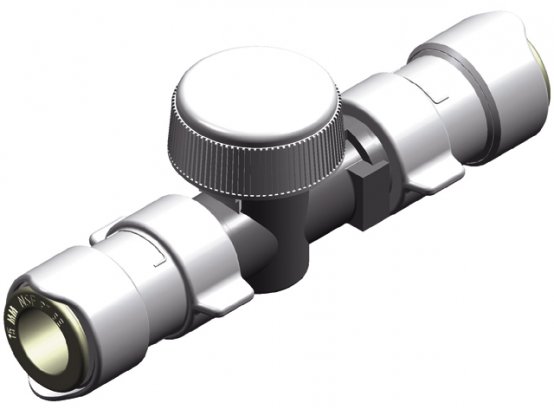 Valve d'arrêt 2xQuickFit : 15 mm