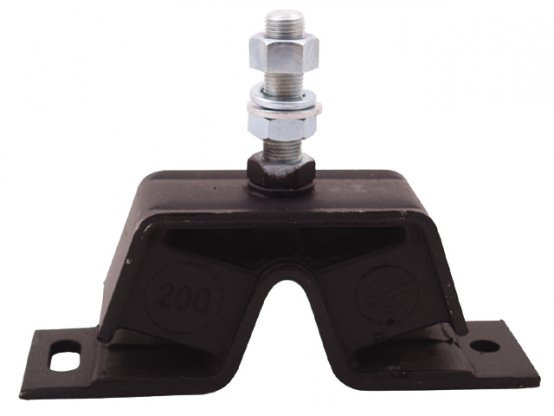 Support moteur, amortisseur 230 kg, 2 goujons : M12